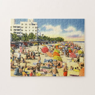 Beach Scene, Fort Lauderdale, Florida Legpuzzel