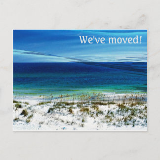 Beach Scene Nieuw Adres Briefkaart