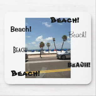Beach scène op Mouse Muismat