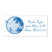 Beach Scene Personalized Zelfinktende Stempel (Design)