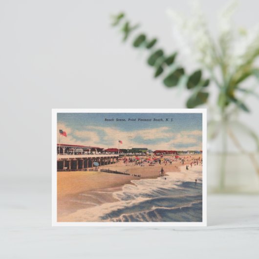 Beach scene, Point Pleasant NJ, Briefkaart (Staand voorkant)
