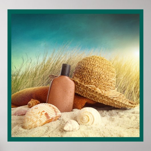 Beach Scene Poster (Voorkant)