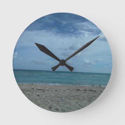 BEACH SCENE RONDE KLOK (Voorkant)