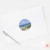 Beach Scene Ronde Sticker (Envelop)