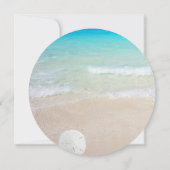 Beach Scene Teen Girl Birthday Party Invitation Kaart (Achterkant)