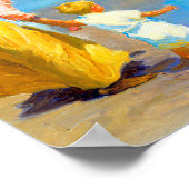 Beach scène van Edward Henry Potthast Poster (Hoek)