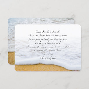 Beach Scene Wishing Well Wording Idea Kaarten