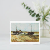 Beach Scheveningen, Calm Weather, Vincent van Gogh Briefkaart (Staand voorkant)