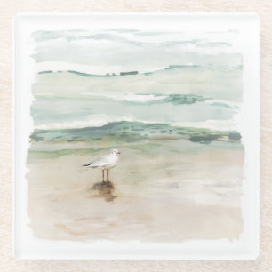 Beach Seagull Cove Glazen Onderzetter