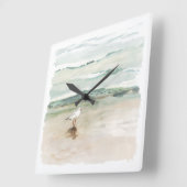 Beach Seagull Cove Vierkante Klok (Hoek)