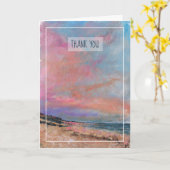 Beach Seascape Fine Art Beach Kaart (Gele Bloem)