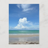 Beach Seascape met Storm Clouds Photographic Briefkaart (Voorkant)