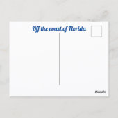 Beach Seascape met Storm Clouds Photographic Briefkaart (Achterkant)