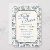 Beach Seashell Baby shower Uitnodiging (Voorkant)