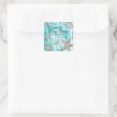 Beach Seashell Bougie Étiquette emballage (Sac)