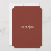 Beach Seashell Clams Invitations de mariage (Dos)