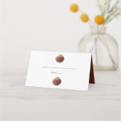 Beach Seashell Clams Weddenschap Place Card (Voorkant)