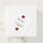 Beach Seashell Clams Wedding Gift Bedankjes Labels (In situ)