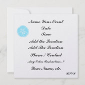 Beach Seashell Invitation - SRF Kaart (Achterkant)