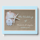 Beach Seashell Mariage Livre d'invité (Recto)