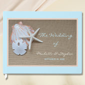 Beach Seashell Mariage Livre d'invité