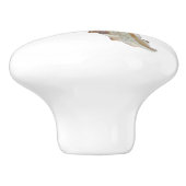 Beach Seashell Ocean Shell Keramische Knop (Zijkant)