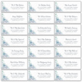 Beach Seashell Ocean Wedding Guest Adresetiketten Sticker (Voorkant)