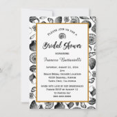Beach Seashells Invitation de douche nuptiale (Devant)
