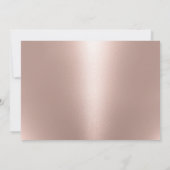 Beach Seashells Modern Blush Roos Gold Baby shower Kaart (Achterkant)