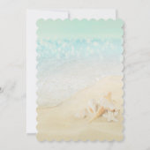 Beach Seashells Sand Save the Date (Achterkant)