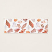 Beach Seashells Watercolor Site du Mariage côtier (Dos)