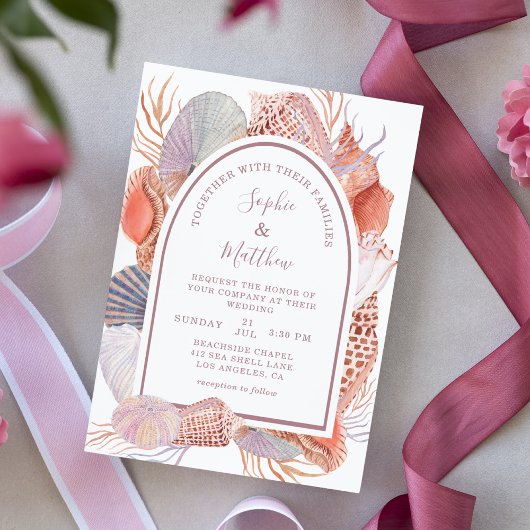 Beach Seashells Waterverf Coastal Chic