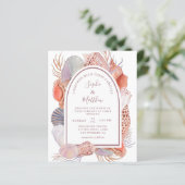 Beach Seashells Waterverf Coastal Chic (Staand voorkant)