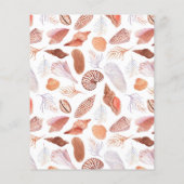 Beach Seashells Waterverf Coastal Chic (Achterkant)
