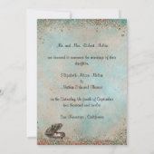 Beach Seashells Weddenschap Kaart (Achterkant)