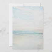 Beach Seaside Sunrise Weddenschap Kaart (Achterkant)