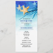 Beach | Seaside Waterverf Wedding Flat Program Programma (Voorkant)