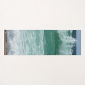 Beach Seaside Zee Waves Sand Fitness Sjabloon Bove Yogamat (Voorkant (horizontaal))
