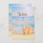 Beach,Seastar,Seashell Kaart (Voorkant / Achterkant)