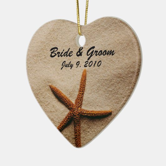 Beach Serenity Keepomwille Wedding Ornament (Links)