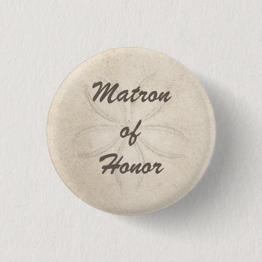 Beach Serenity Matron of Honor Button (Voorkant)