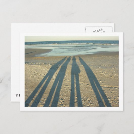 Beach Shadows Briefkaart (Voorkant / Achterkant)