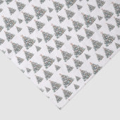 Beach Shell Christmas Tree Pattern Tissuepapier (Detail)