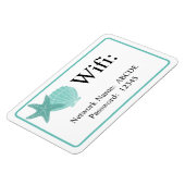 Beach Shells Airbnb Vacation Rental Wifi Magneet (Linkerzijde)