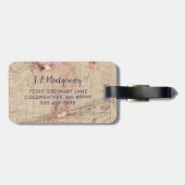 Beach Shells Florida Map Collage Bagagelabel (Achterkant horizontaal)