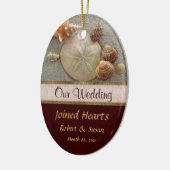 Beach Shells Wedding Favor Keramisch Ornament (Links)