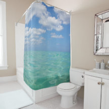 Beach Shower Curtain Ocean III