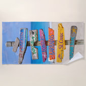 Beach Signs Strandlaken (Voorkant)