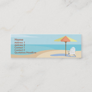Beach - Skinny Mini Visitekaartje