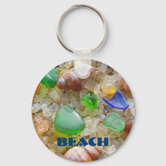 BEACH-sleutelketens aangepast Seaglass Zee Glass Sleutelhanger